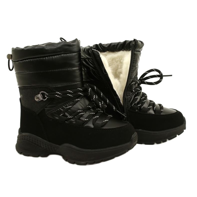 Botas de nieve para niños Miss Evento 22DZ23-5269 Negro 4