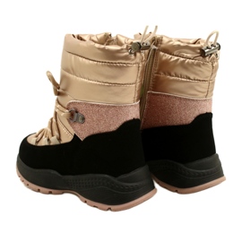Botas de nieve para niños Miss Evento 22DZ23-5269 Oro / Negro dorado 3