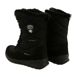 Botas de nieve impermeables Softshell con membrana American Club SN21 / 22, negro 3