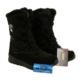 Botas de nieve impermeables Softshell con membrana American Club SN21 / 22, negro 4