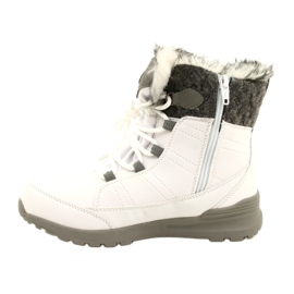 Botas de nieve softshell con membrana American Club SN26/22 en color blanco gris 2 Botas de nieve softshell con membrana American Club SN26/22 en color blanco gris 2