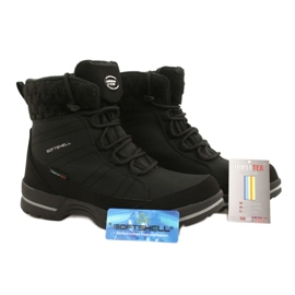 Botas de nieve softshell con membrana American Club SN02/22 negro 6