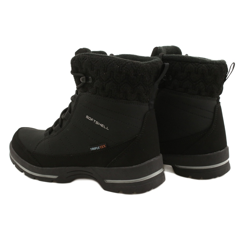 Botas de nieve softshell con membrana American Club SN02/22 negro 4