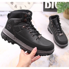 Negro Big Star KK274222 zapatos deportivos de tobillo alto 1