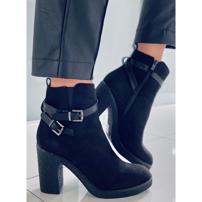 PA1 Botas Kendall Negras tacón alto negro 1