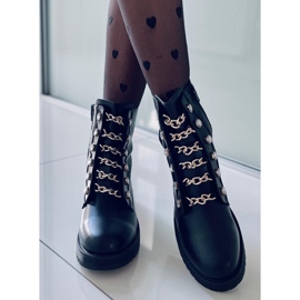 PA1 Botas Militar Prince Black Gold negro 4