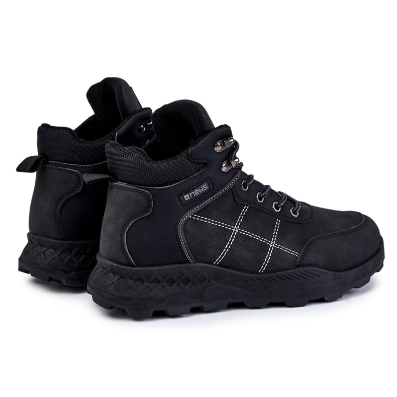 NEWS Botas cálidas negras para hombre Allan Black Trappers negro 1