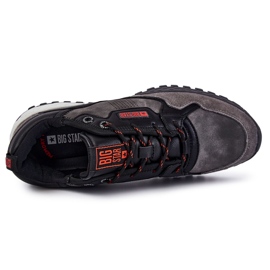 Zapatillas Deportivas Clásicas Para Hombre Memory Foam Big Star KK174271 Gris negro 5
