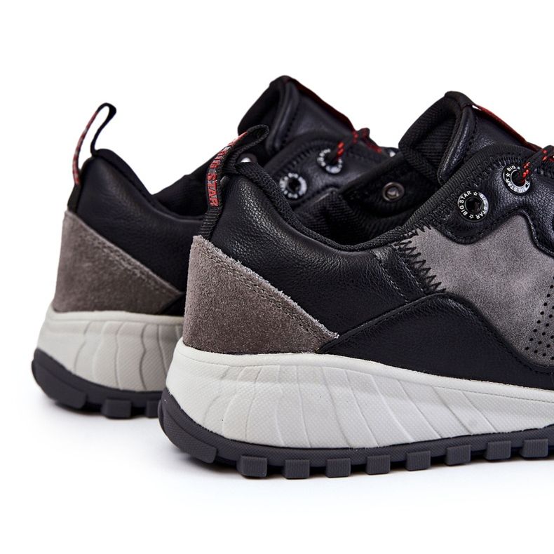 Zapatillas Deportivas Clásicas Para Hombre Memory Foam Big Star KK174271 Gris negro 1