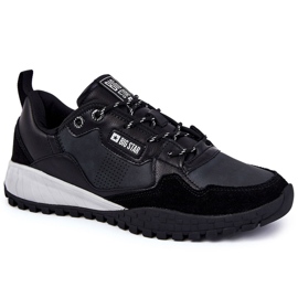 Zapatillas Deportivas Clásicas Para Hombre Memory Foam Big Star KK174270 Negro 5