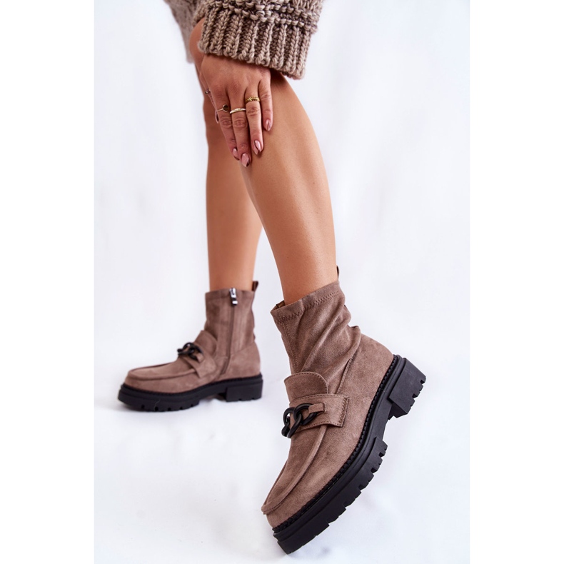 Botines Mujer Ante La.Fi 250042B-SU Beige 2 Botines Mujer Ante La.Fi 250042B-SU Beige 2
