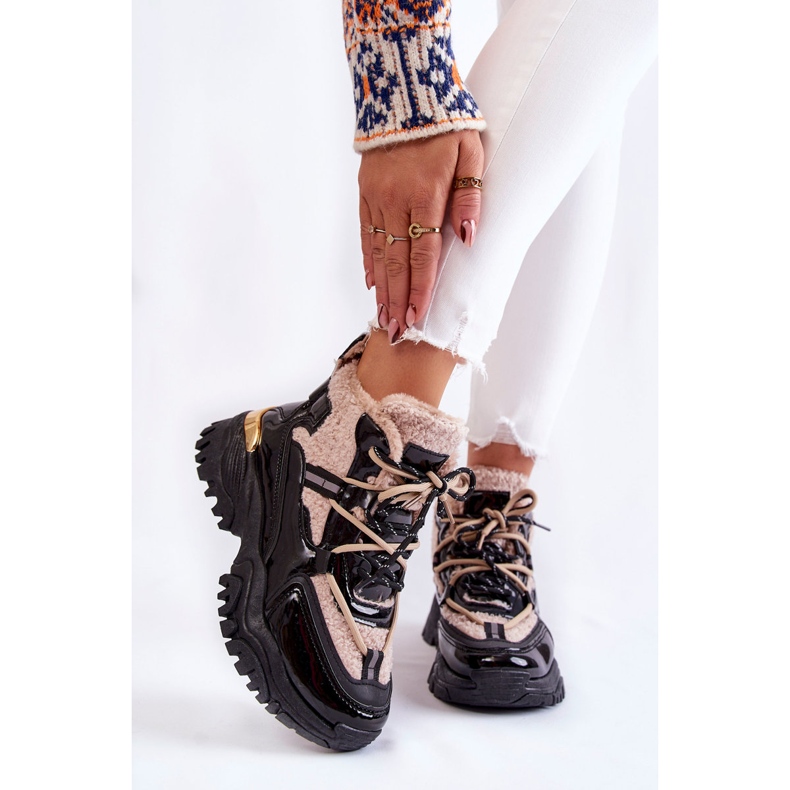 PM1 Botas Insuladas Deportivas Mujer Negras y Beige Edora negro 1