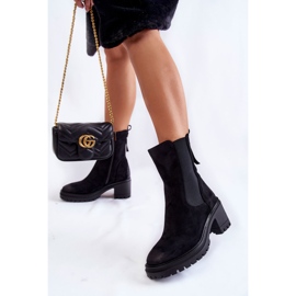 Vinceza Botas Mujer Ante Cremallera Negro Liris 4