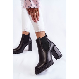 Botas Piel Smooth On A Bar Negro Eldey 2
