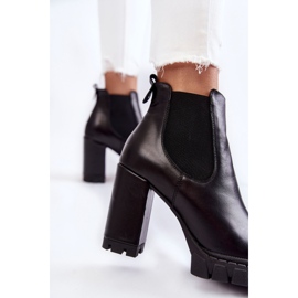 Botas Piel Smooth On A Bar Negro Eldey 4