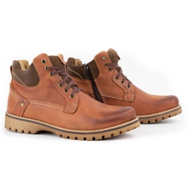 KOMODO Botas de piel para hombre con aislamiento 885 brick. marrón 3