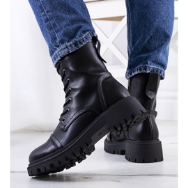 PA1 Botas de montaña negras con suela alta Rukit negro 1