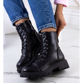 PA1 Botas de montaña negras con suela alta Rukit negro 2