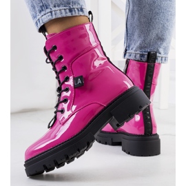 PA1 Botas lacadas en rosa de Casies rosado 2