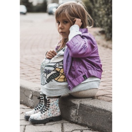 Botas Infantiles Glitter Con Estampado Reggie Multicolor plata 2 Botas Infantiles Glitter Con Estampado Reggie Multicolor plata 2