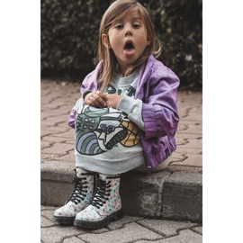 Botas Infantiles Glitter Con Estampado Reggie Multicolor plata 1 Botas Infantiles Glitter Con Estampado Reggie Multicolor plata 1