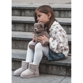 Botas De Nieve Cálidas Para Niños Gooby Beige Claro 2