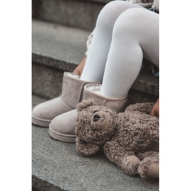 Botas De Nieve Cálidas Para Niños Gooby Beige Claro 11