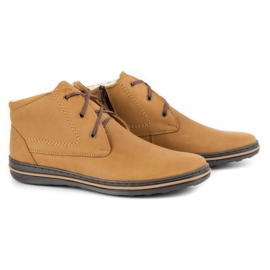 Polbut 339 zapatos rojos para hombre marrón naranja 3