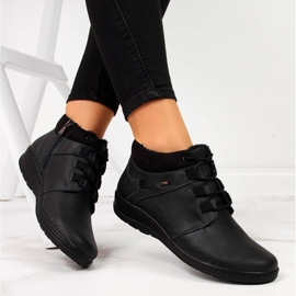 Botas insuladas mujer piel negra Helios 521 negro 1