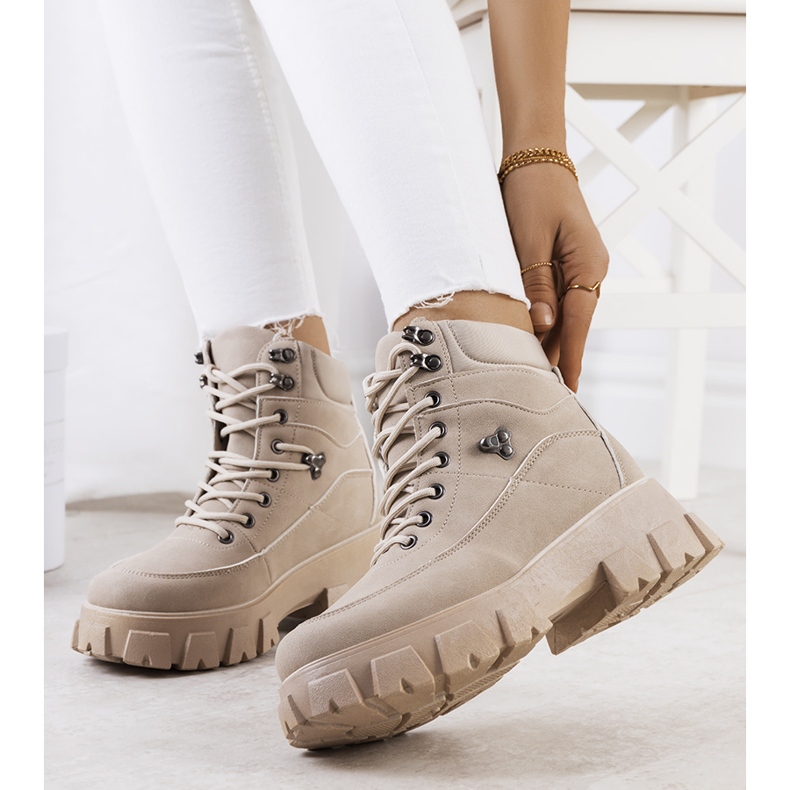 PA1 Botas de montaña Bisa de mujer beige 1