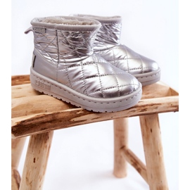 Botas de nieve cálidas para niños Big Star KK374241 Plata 2