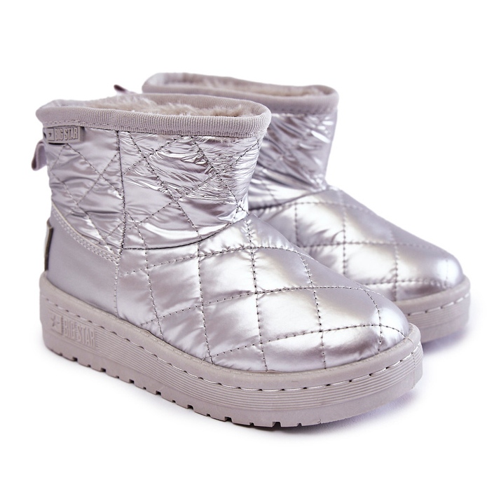 Botas de nieve cálidas para niños Big Star KK374241 Plata 1