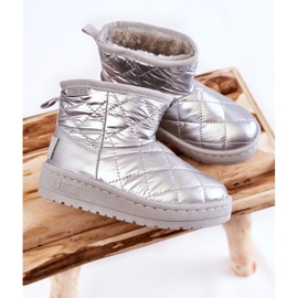 Botas de nieve cálidas para niños Big Star KK374241 Plata 4