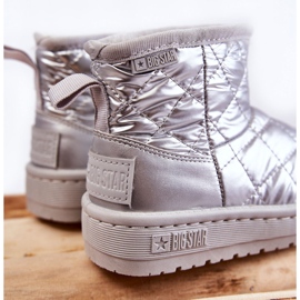 Botas de nieve cálidas para niños Big Star KK374241 Plata 5