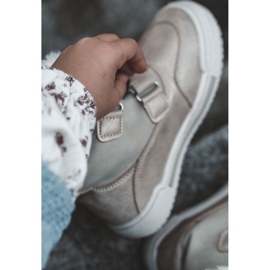 Botas Abrigadas Infantiles Con Velcro Big Star KK374189 Beige-Oro marrón 10