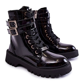 Botas Infantiles Lacadas Big Star KK374131 Negro 7