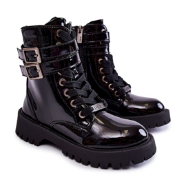 Botas Infantiles Lacadas Big Star KK374131 Negro 6