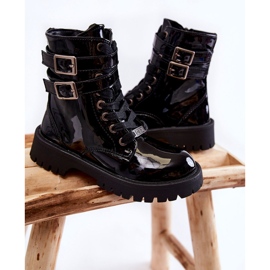 Botas Infantiles Lacadas Big Star KK374131 Negro 2