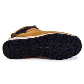 Zapatos de trekking cálidos para hombres Big Star KK174373 Camel negro 5
