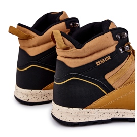 Zapatos de trekking cálidos para hombres Big Star KK174373 Camel negro 1