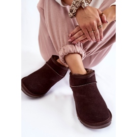 Botas De Nieve Bajas De Ante Para Mujer Marrón Shelie 5