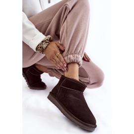 Botas De Nieve Bajas De Ante Para Mujer Marrón Shelie 7