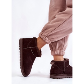 Botas De Nieve Bajas De Ante Para Mujer Marrón Shelie 4