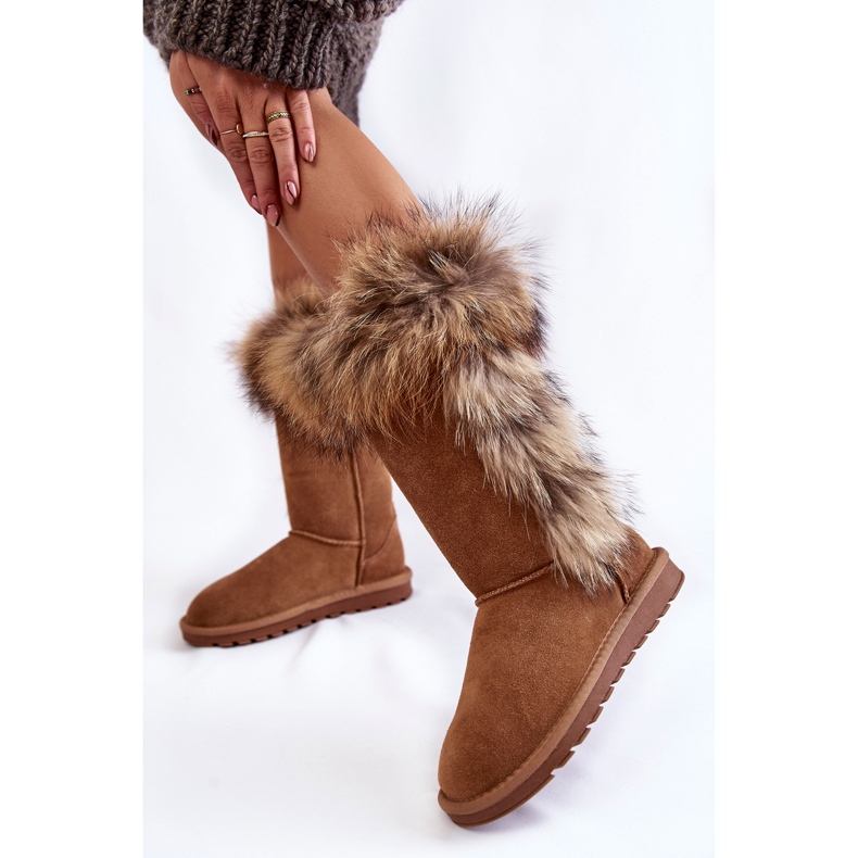 FS1 Botas De Nieve Cálidas De Ante Mujer Camel Balvin marrón multicolor 2