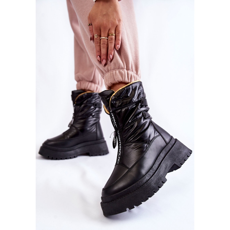 Vinceza Botas De Nieve Altas De Mujer Con Cremallera Negro Moira 2