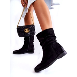 PG1 Botas Altas Mujer Ante Negras Venis CH2180 negro 4