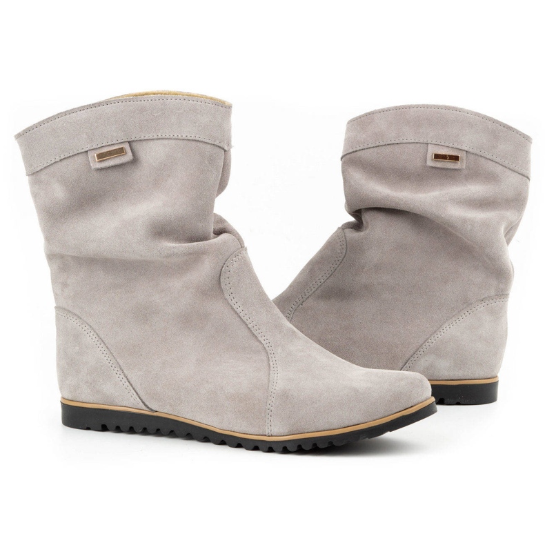 Olivier Botas de cuero Warmed by Emi gris claro 3 Olivier Botas de cuero Warmed by Emi gris claro 3
