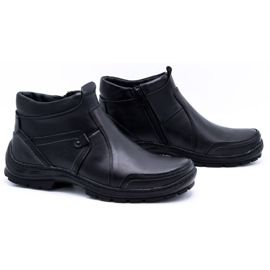 Olivier Botas de piel de invierno para hombre 352MP negro 2 Olivier Botas de piel de invierno para hombre 352MP negro 2