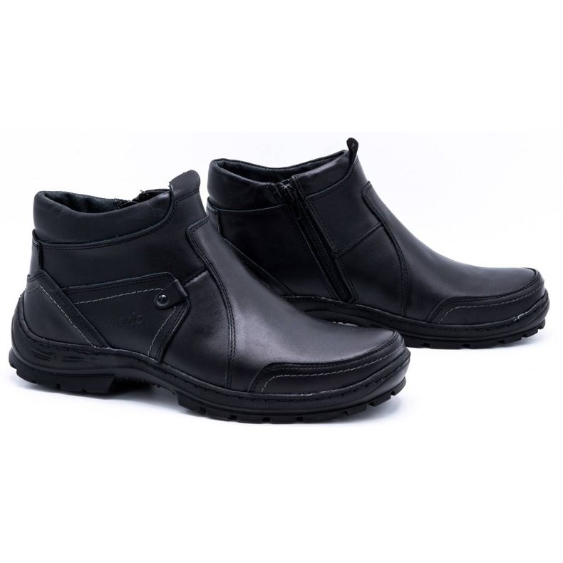 Olivier Botas de piel de invierno para hombre 352MP negro 2 Olivier Botas de piel de invierno para hombre 352MP negro 2