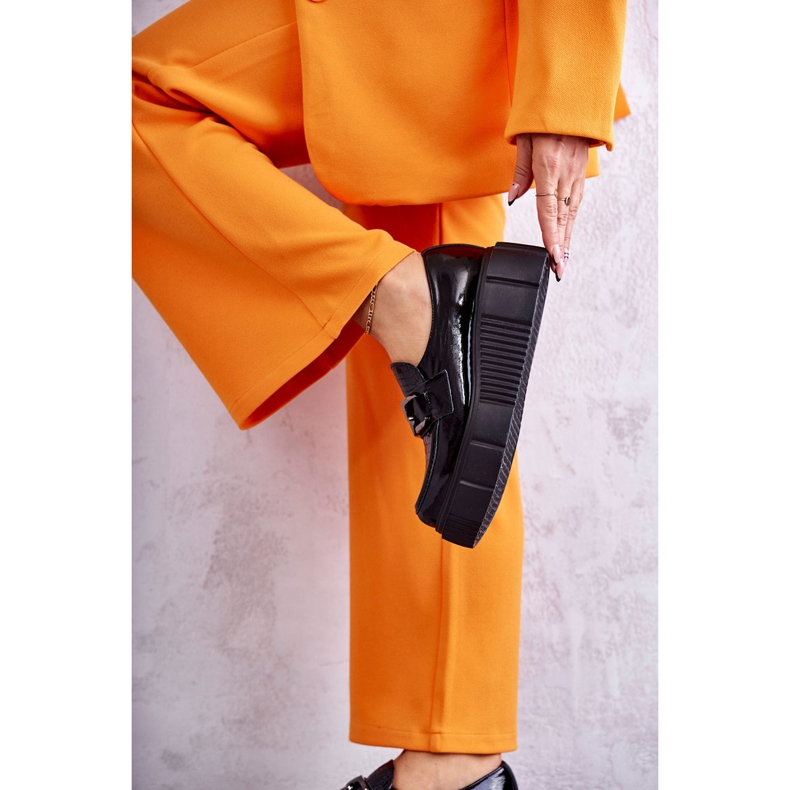 PL5 Zapatos de cuero de moda en la plataforma Black Marsol negro 4 PL5 Zapatos de cuero de moda en la plataforma Black Marsol negro 4